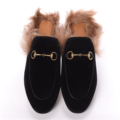 gucci slides with fur women.